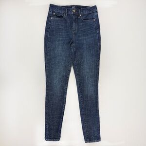 GAP 1969 Denim Dark Blue Wash True Skinny 26R Jeans